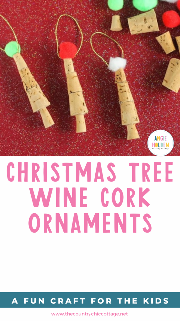 christmas tree wine cork ornaments