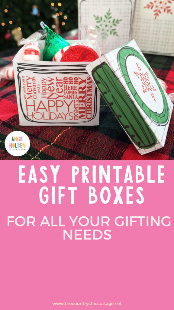 easy printable gift boxes