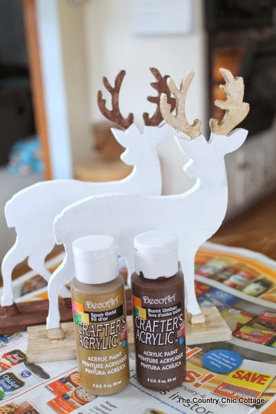 Glitter Dipped Deer Silhouettes -- perfect for your home in any season learn how to make this deer decor for your home. Click on the picture to head to the craft tutorial. Glitter Dipped Deer Silhouettes -- perfect for your home in any season learn how to make this deer decor for your home. Click on the picture to head to the craft tutorial.