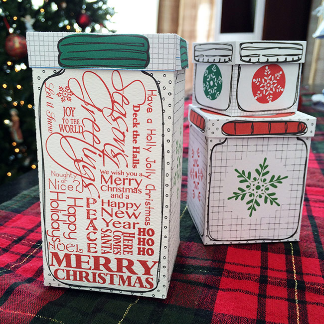 Printable Mason Jar Gift Boxes The Country Chic Cottage