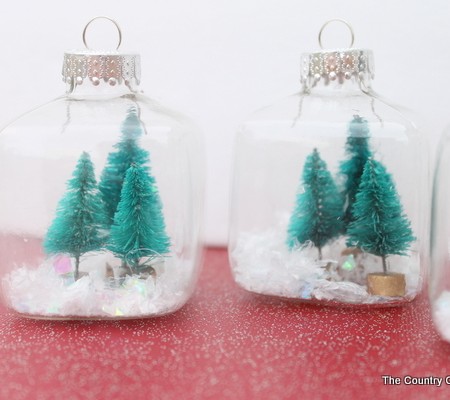 mini snow globe ornaments