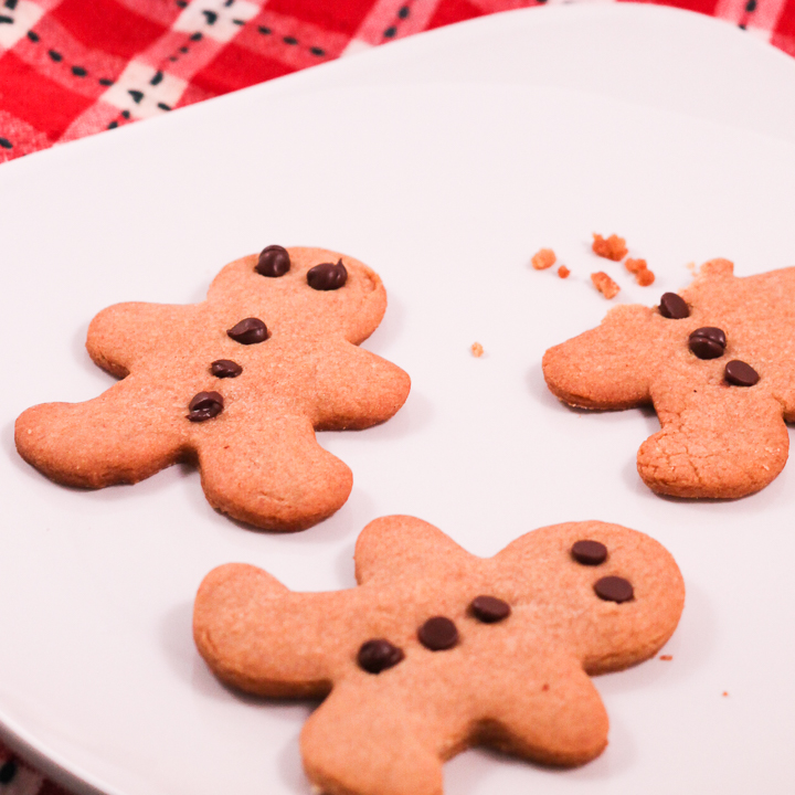 peanut butter and chocolate gingerbread cookies