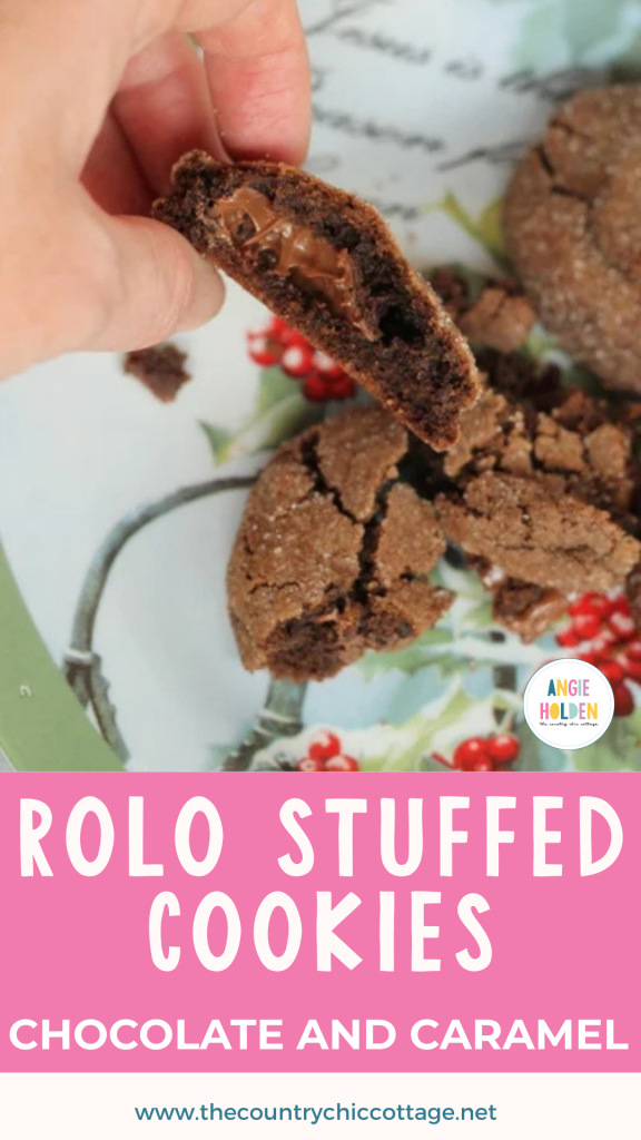 rolo stuffed cookies