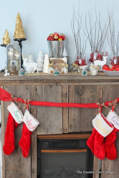 The Country Chic Cottage Christmas Home Tour 2013 -- a rustic country farmhouse home tour with tons of pictures you don't want to miss.