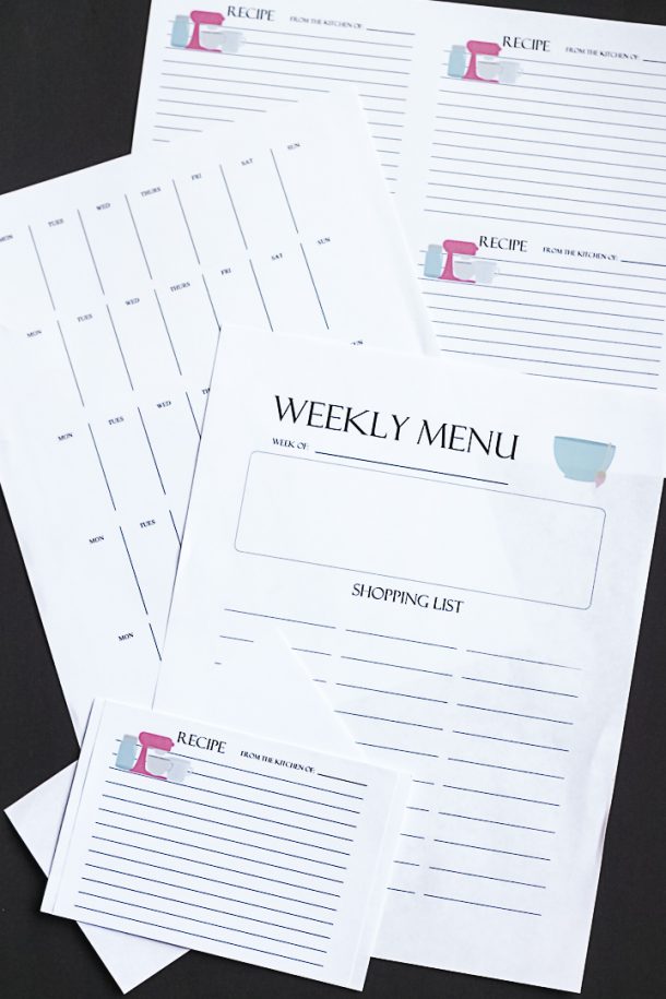 Weekly Menu Planner System with Free Printables - Angie Holden The ...