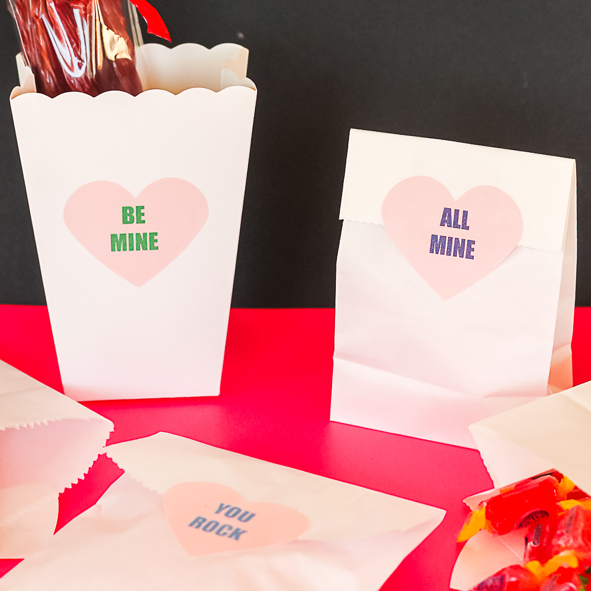 free printable heart shaped labels for treats