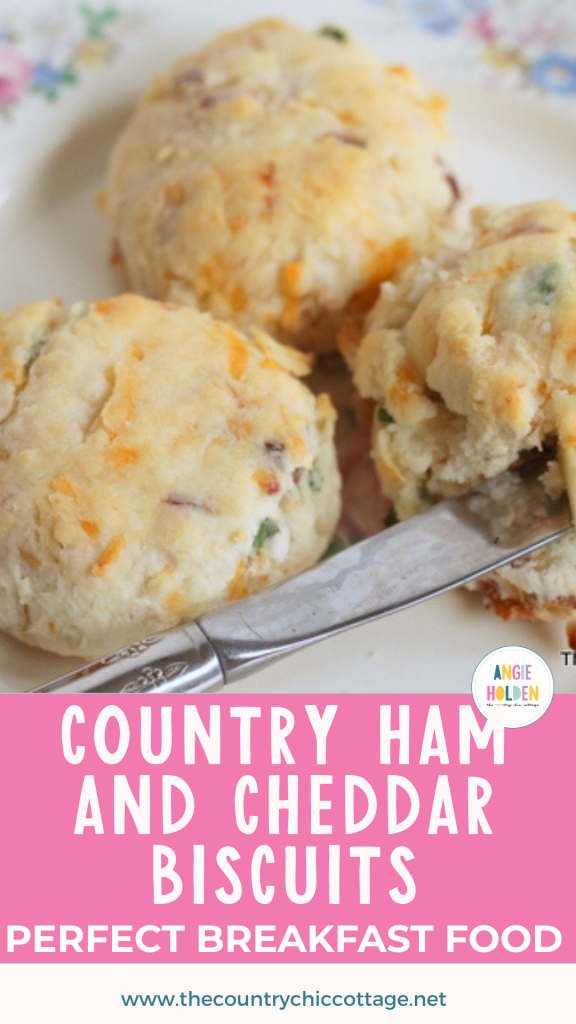 country ham and cheddar biscuits