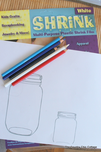 DIY Mason Jar Necklace -- make a shrink plastic charm in just a few minutes with these easy to follow instructions. DIY Mason Jar Necklace -- make a shrink plastic charm in just a few minutes with these easy to follow instructions.