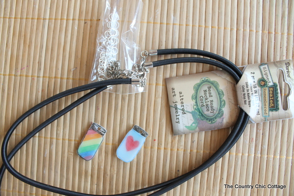 DIY Mason Jar Necklace -- make a shrink plastic charm in just a few minutes with these easy to follow instructions.