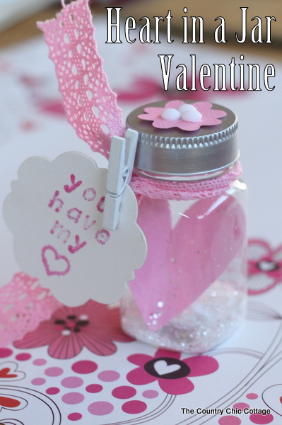 Heart in a Jar Valentine -- give you sweetheart you heart in a jar with this fun craft video tutorial.