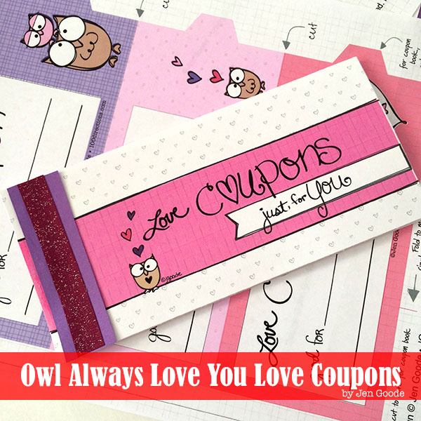 Valentine's Coupon Book Free Printable -- a great free printable gift to give those you love at Valentine's Day.