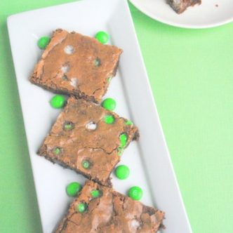 st patrick's day brownies