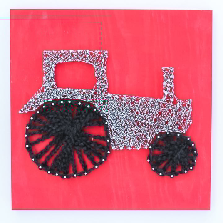DIY String Art Kids Craft Idea
