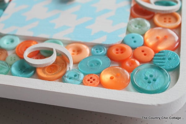 glueing numbers on top of the buttons
