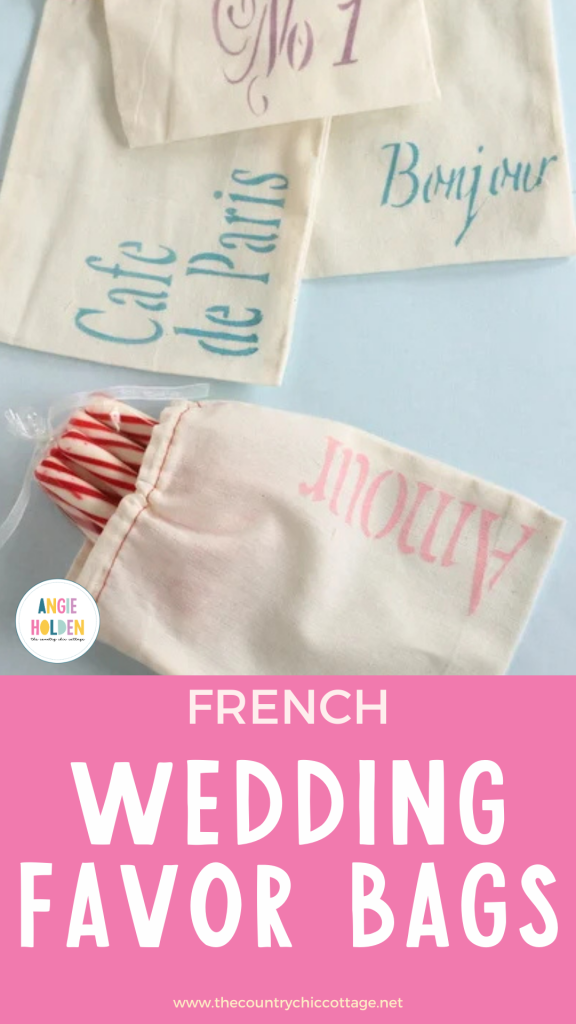 French Wedding Favor Bags