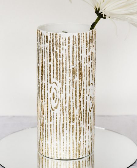 how to stencil a glass vase