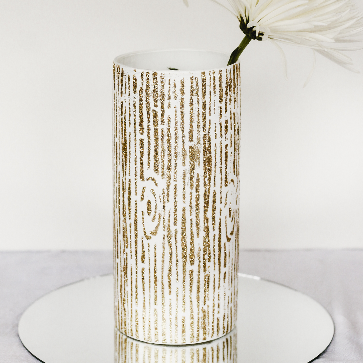 how to stencil a glass vase