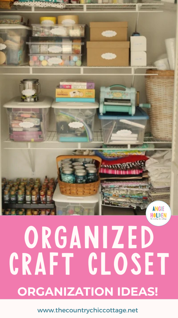 organized craft closet