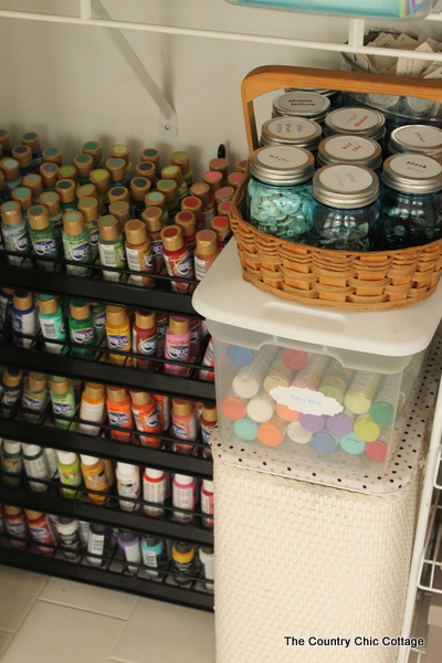 Organized Craft Closet -- turn any under utilized closet in your home into a fabulous craft closet with these tips and tricks.
