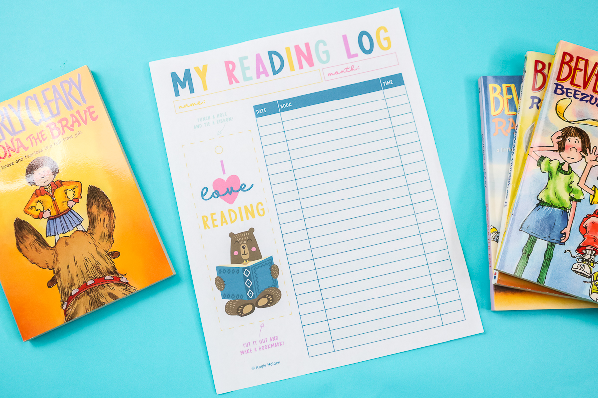 free printable reading log