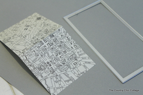 Folded rectangle for card tent