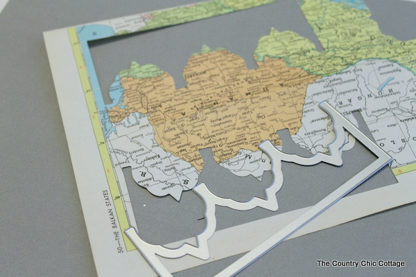 Recycled Map Placecards -- make placecards for your next party or a wedding from recycled maps with these great ideas. Cut vintage map