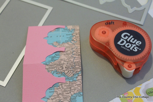 Cardstock and glue dots