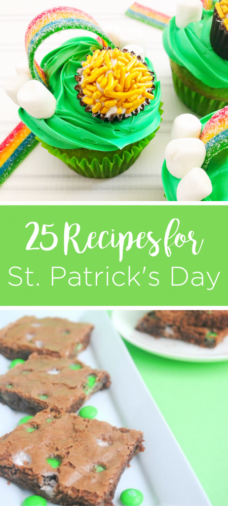 Give these Saint Patrick's Day Recipes a try! We have 25 great recipes to serve up with a green theme for any occasion or party that you are planning.