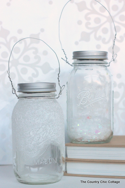 Solar Mason Jar Lights -- add tops to your mason jars and use solar power to light up the outdoors. finished Solar Mason Jar Lights