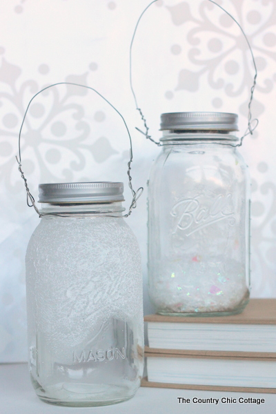 finished Solar Mason Jar Lights 