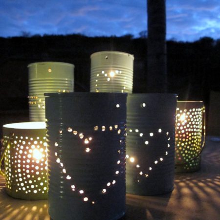 DIY Tin Can Lanterns by my uncommon slice of suburbia
