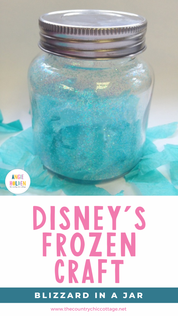 Disneys Frozen inspired craft blizzard in a jar