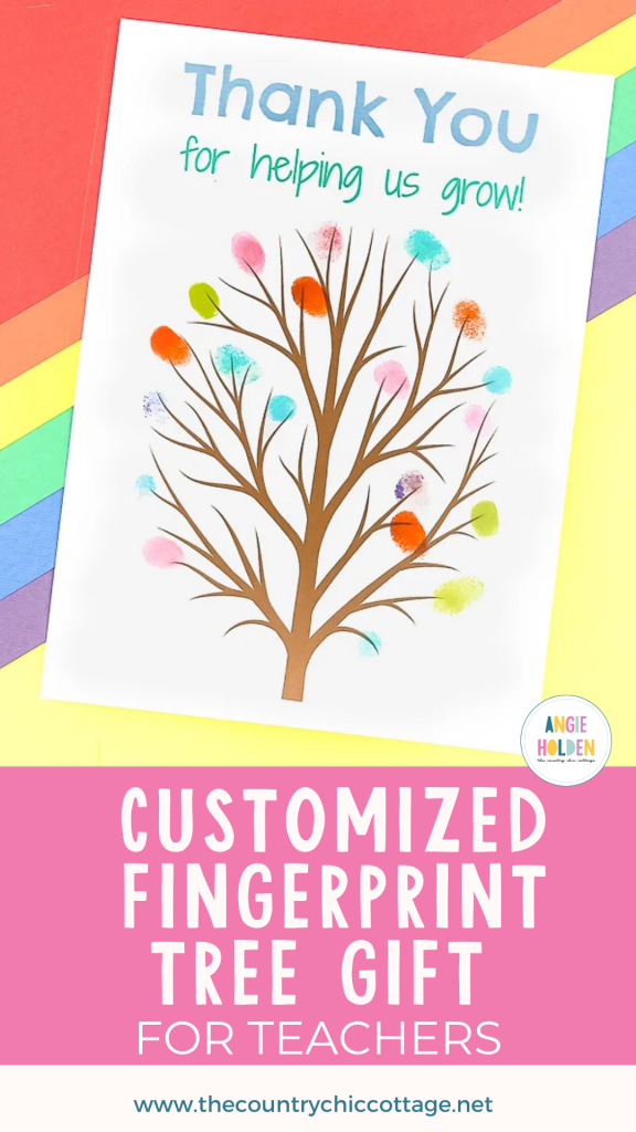 fingerprint tree gift for teachers