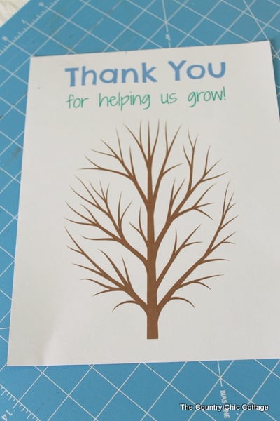 printable fingerprint tree