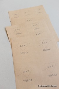 How to print custom wedding labels - The Country Chic Cottage