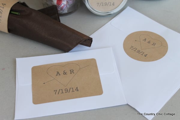 custom labels on envelopes