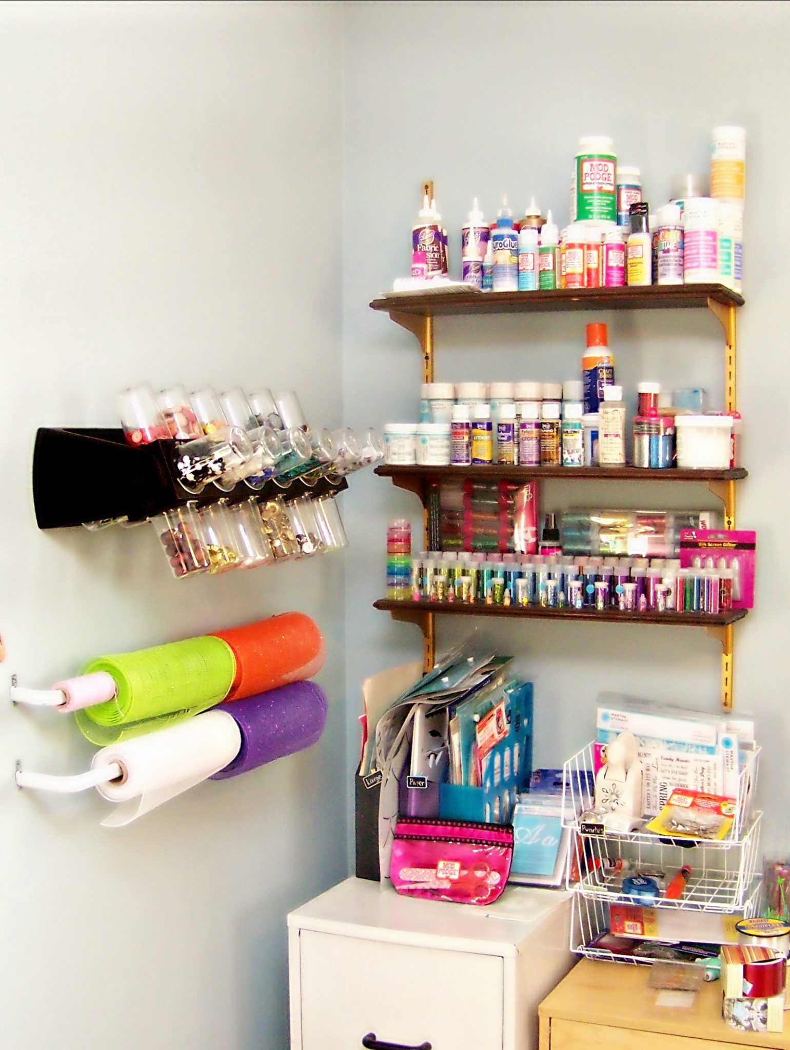 Work Room Shelving - Mad in Crafts