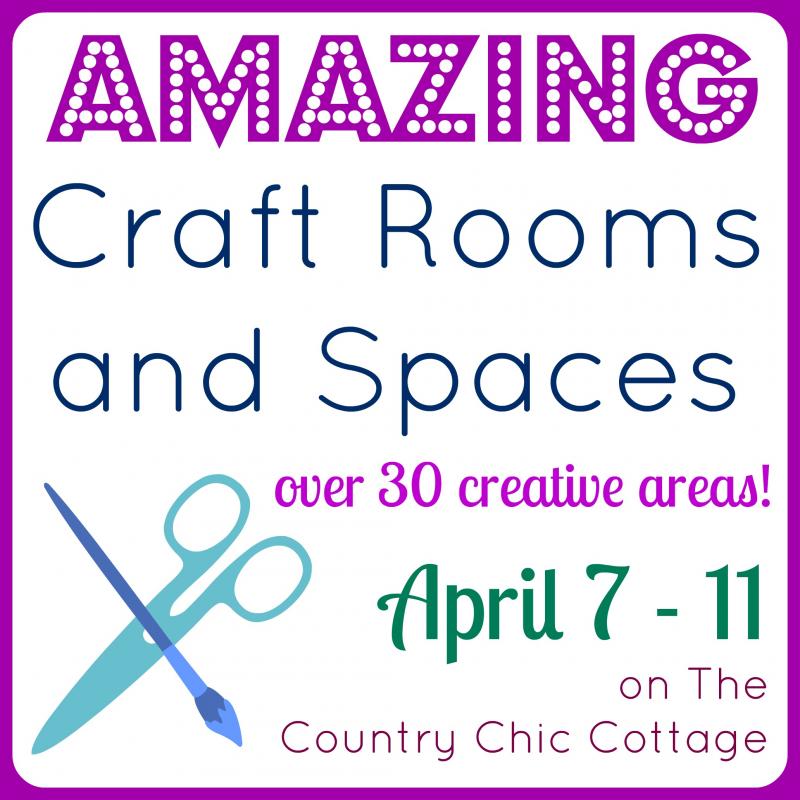 Organized Craft Room Tour -- a tour of a fabulous craft room with tons of ideas for organization. Plus a ton more craft room tours linked!