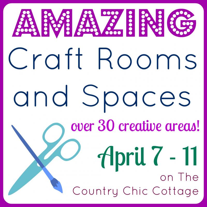 Organized Craft Room Tour -- a tour of a fabulous craft room with tons of ideas for organization. Plus a ton more craft room tours linked!