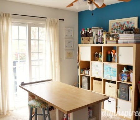 Organized Craft Room Tours -- tours of fabulous craft rooms with tons of ideas for organization.