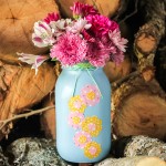 spring mason jar vase