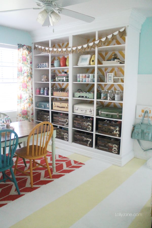 Organized Craft Room Tours -- tours of fabulous craft rooms with tons of ideas for organization.