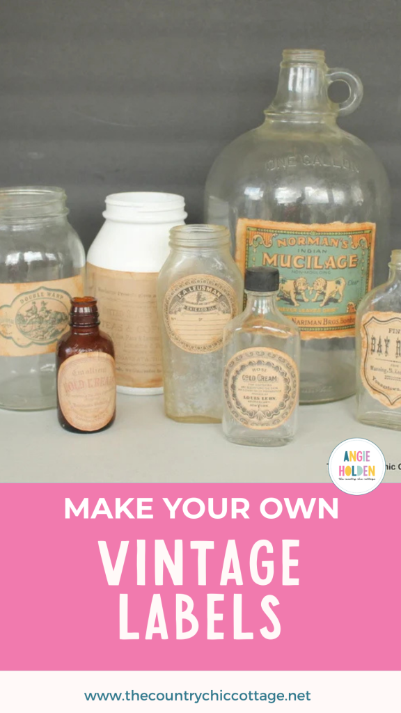 make your own vintage labels