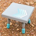 hand painted step stool