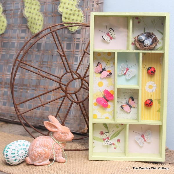Spring Printer's Tray -- a perfect way to decorate for Spring -- I love the colors in this project!