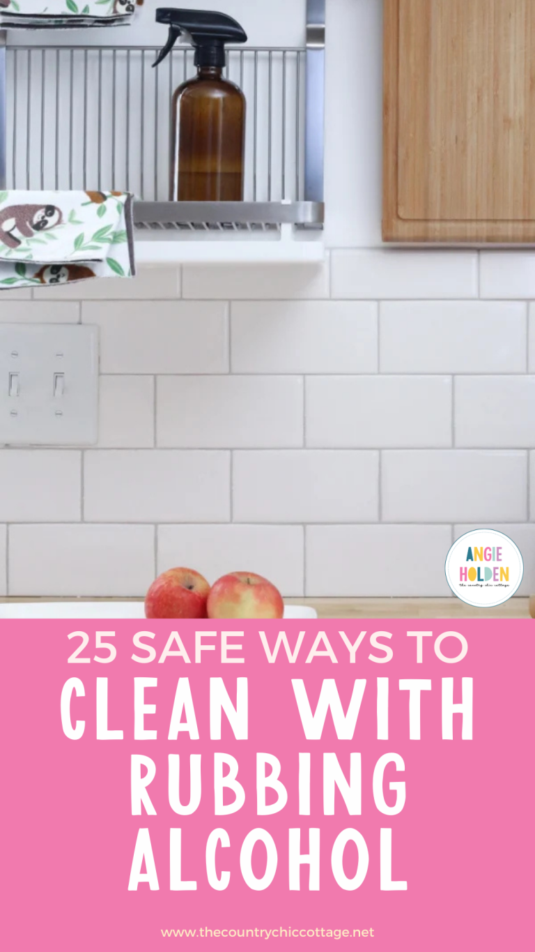 25 Safe Ways to Clean with Rubbing Alcohol | The Country Chic Cottage