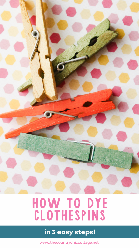 dyed clothespins