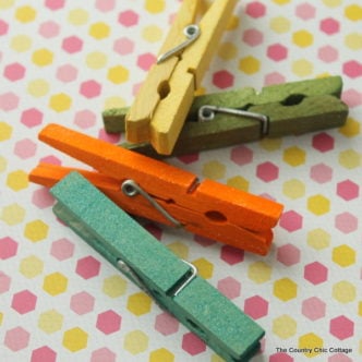 Dyed Glitter Clothespins - Angie Holden The Country Chic Cottage