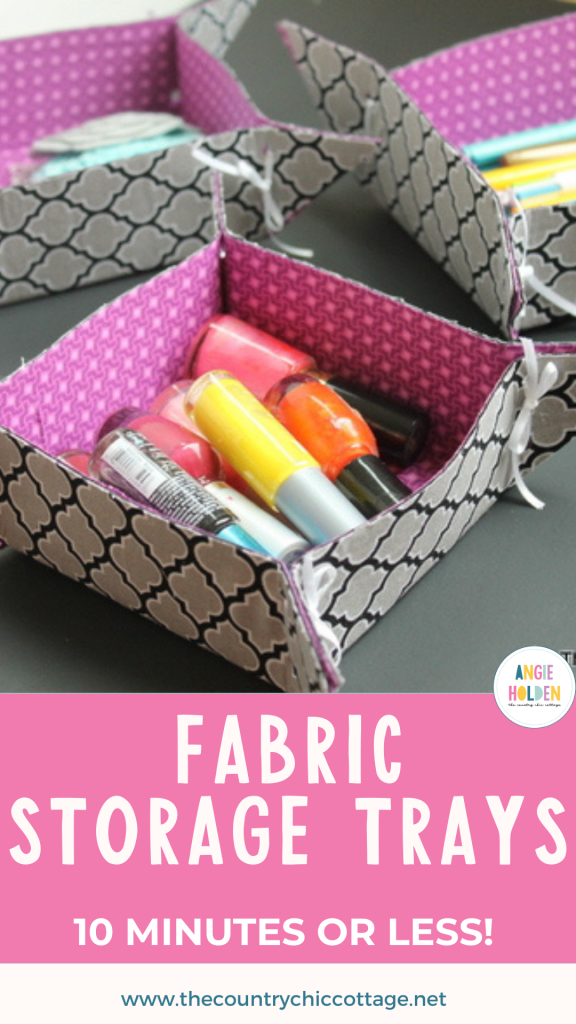 fabric storage trays