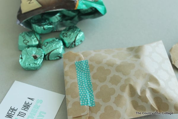 Bag filled with mother's day chocolates